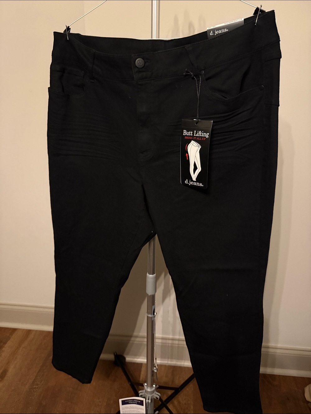 d. jeans Women’s Skinny Black Butt Lifting Jeans